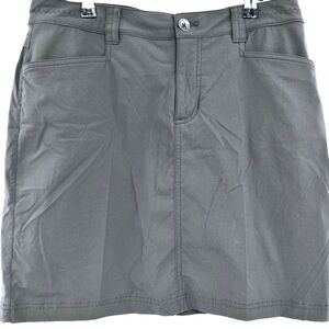 Eddie Bauer Gray 4 pocket Built-In Stretch Shorts Golf Tennis Skort Women's T6